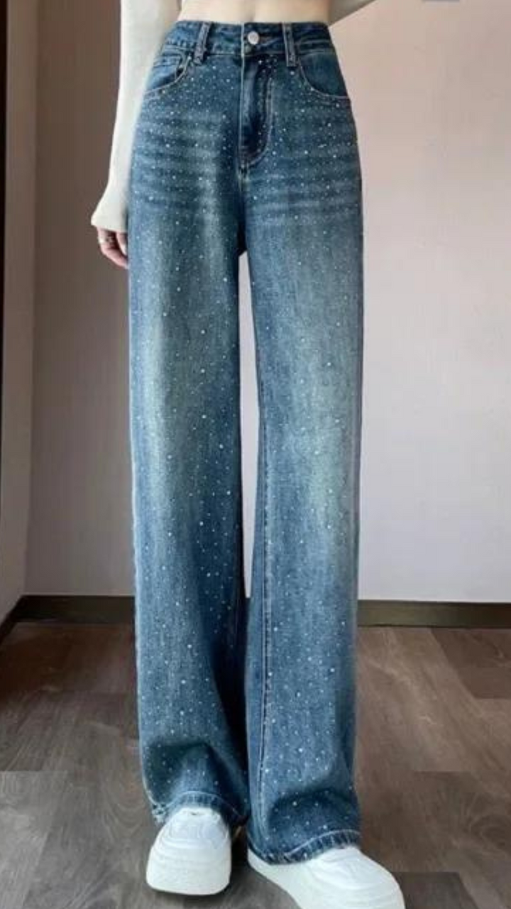 SPARK • Jeans with strass